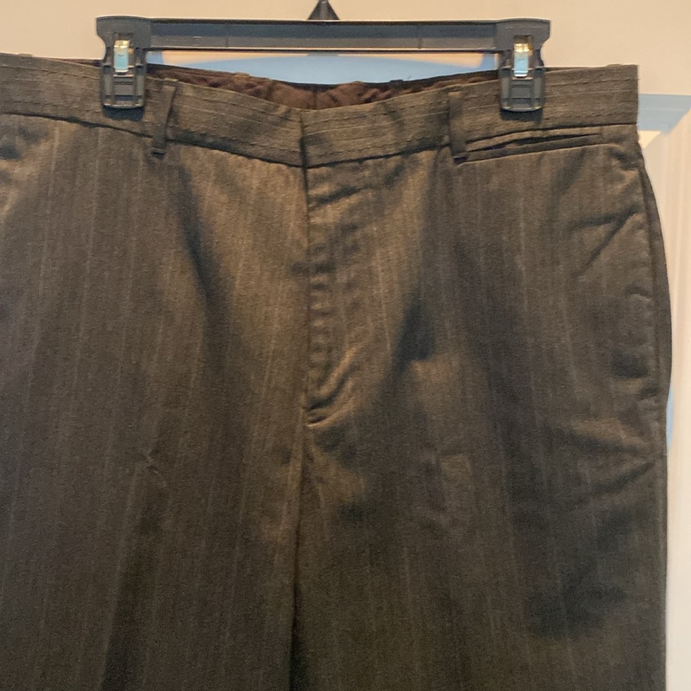 INC men’s trousers gray with stripe - waist 35”